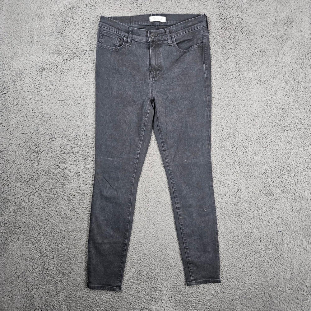 Madewell Roadtripper Skinny‎ Jeans Womens 29 Black High Rise Stretch G7392